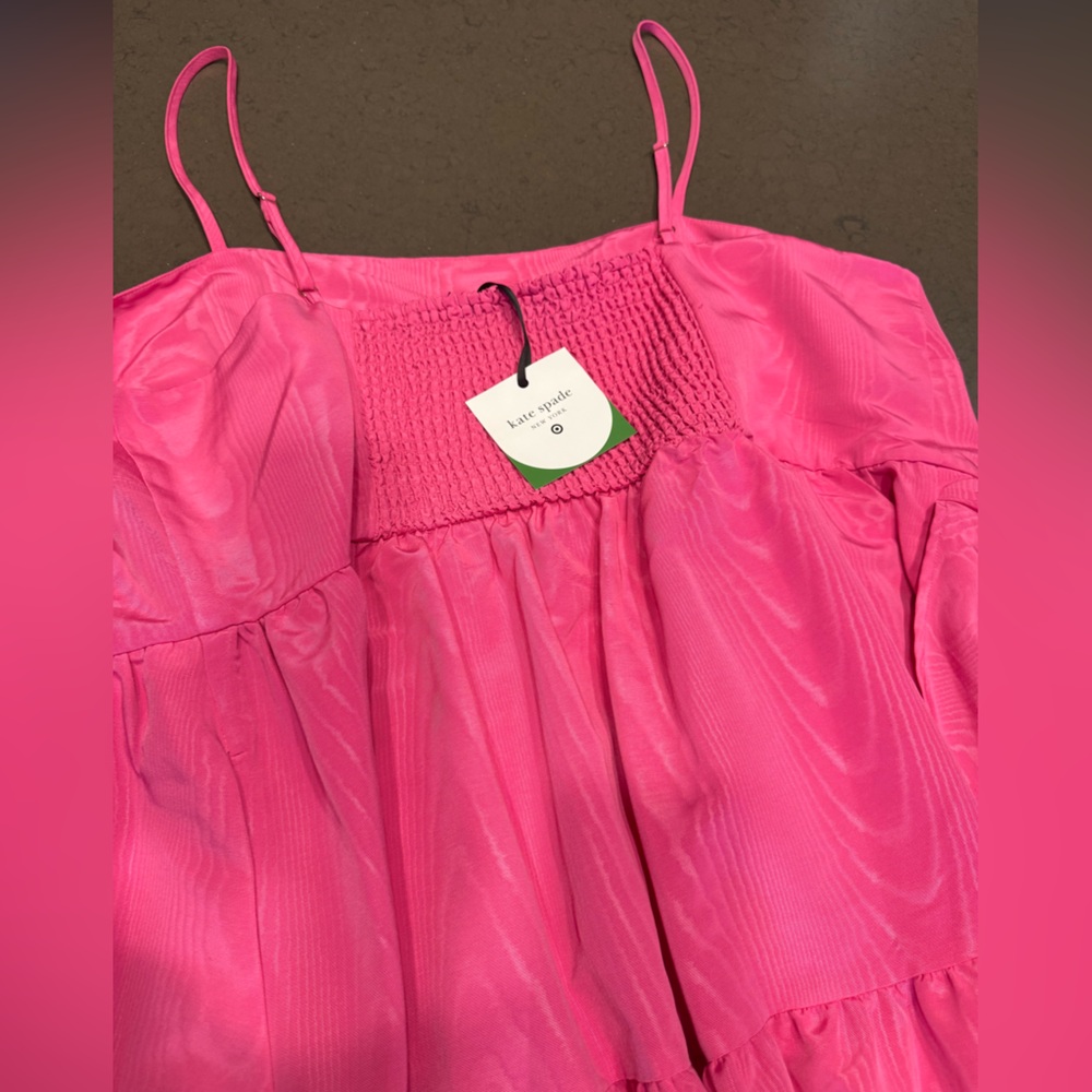 NWT Kate Spade New York X Target Pink Tiered Midi Dress Size 3X - Picture 9 of 13